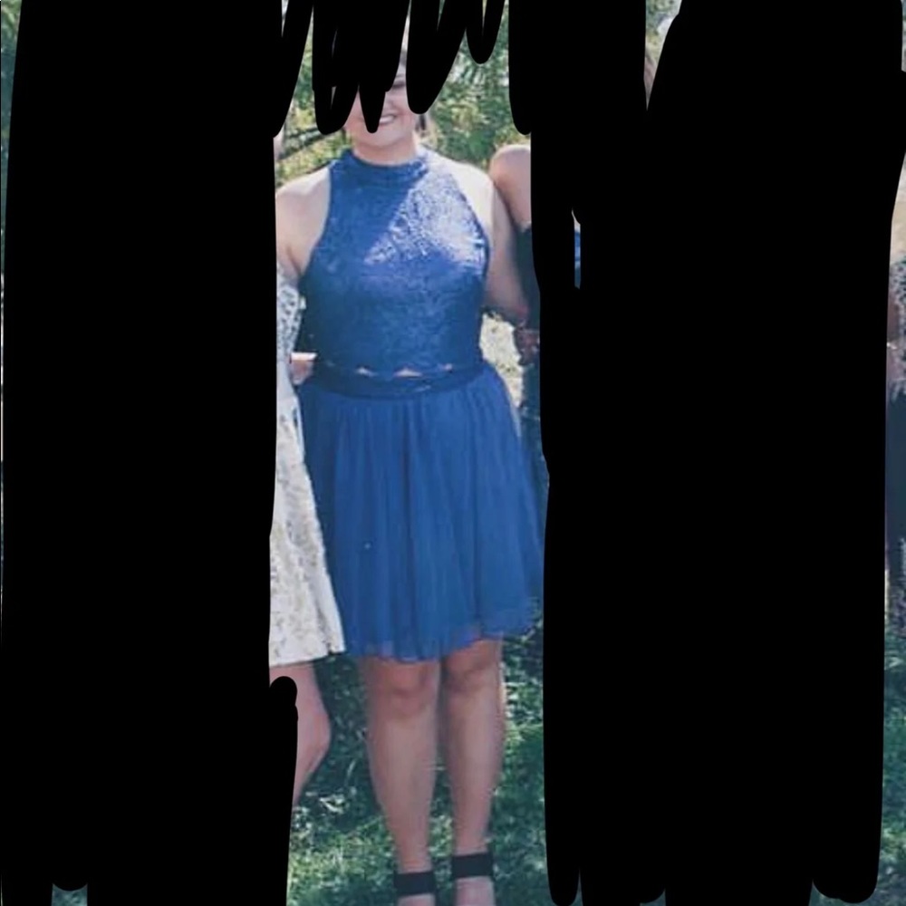 Royal blue formal dress
